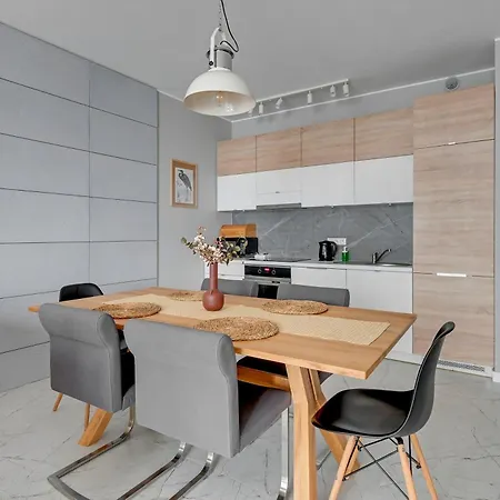 公寓 Dom & House Szafarnia Modern On The Motlawa River 格但斯克