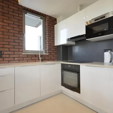 公寓 Dom & House Szafarnia Modern On The Motlawa River *