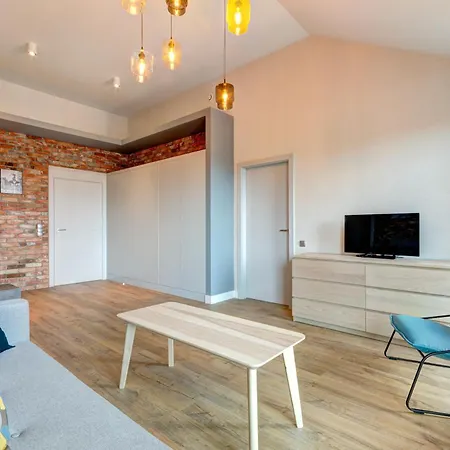 公寓 Dom & House Szafarnia Modern On The Motlawa River